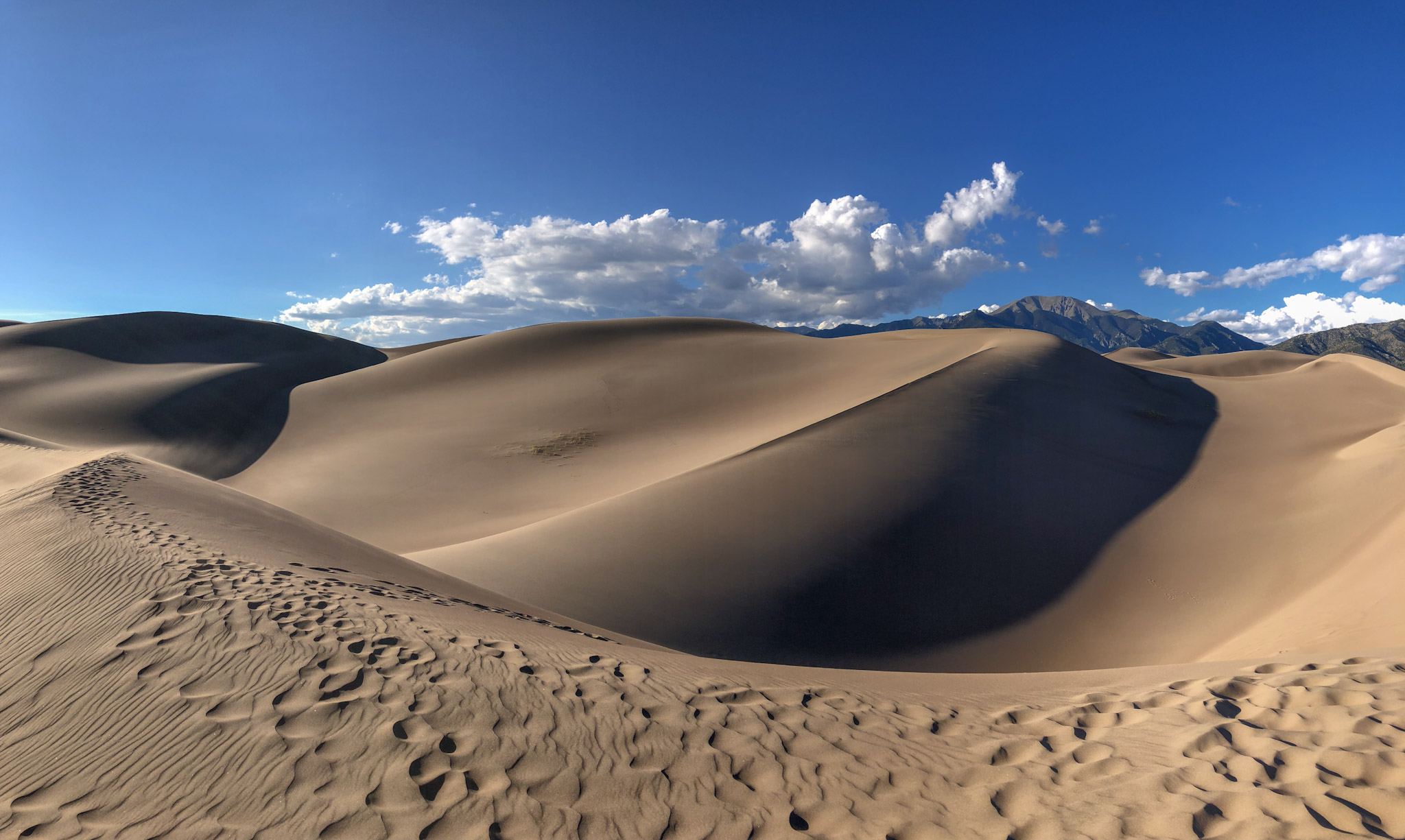 Sand Dunes + Mountains