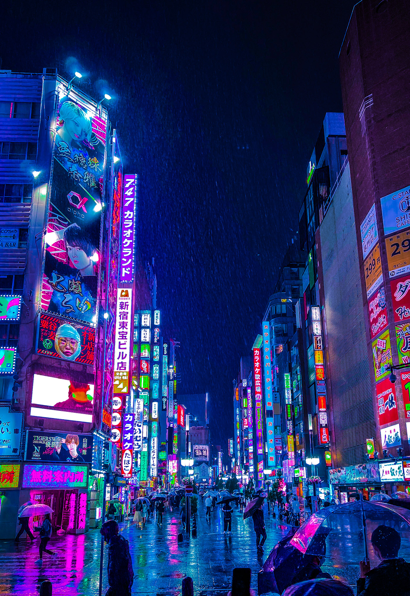 Neon Rainy Tokyo